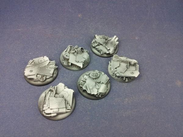 Battle Bases: Scrapyard Bases, WRound 40mm (2)