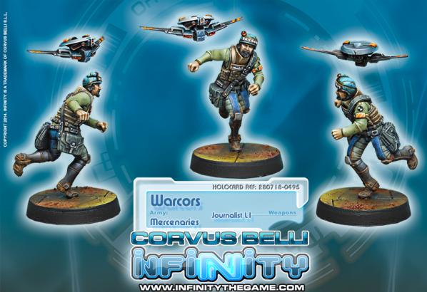 Infinity (#495) Mercenaries: Warcors (Journalist)