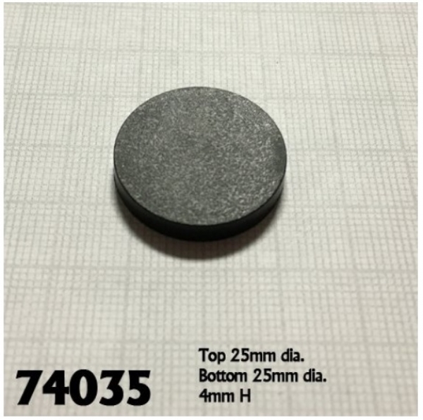 Accessories: 1'' Round Plastic RPG Base (20)