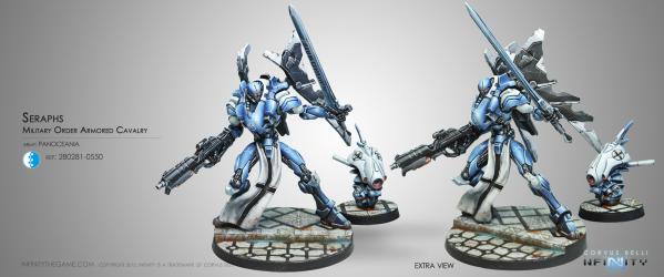 Infinity (#550) PanOceania: Seraph, Military Order Armored Cavalry (2)