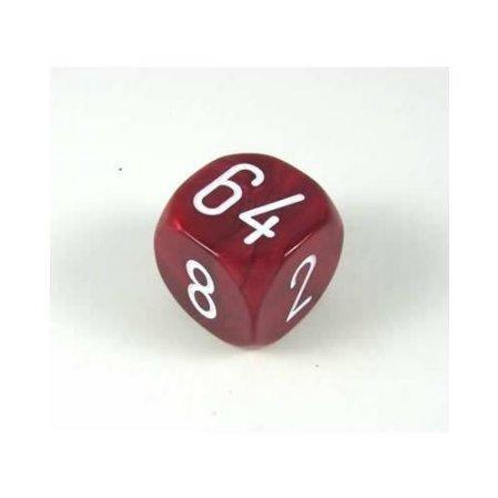10MM Opaque Doubling Cube Red/White