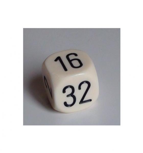16MM OPAQUE DOUBLING CUBE White/Black