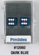 Backgammon Accessories: 14mm Dark Blue Transparent D6 Precision Dice w/White Pips