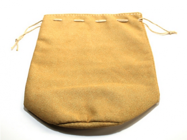 Chessex: Leather Bag Tan Rounded Bottom (7'' x 8'' x 5'') (1)