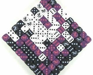 Opaque 16mm Unicorn Assorted Bag/50 Dice