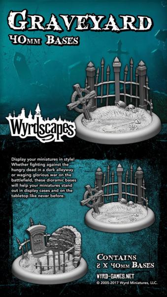 Wyrdscapes: Graveyard 40MM Base