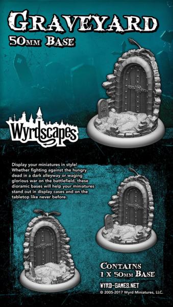 Wyrdscapes: Graveyard 50MM Base