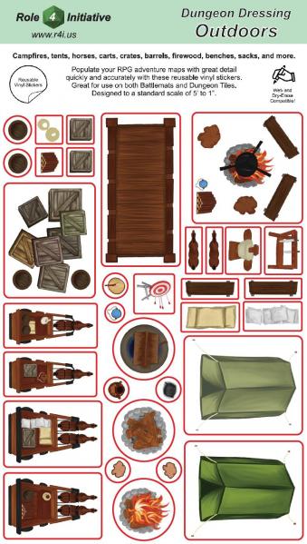 Dungeon Dressing: Outdoors (Vinyl Stickers)