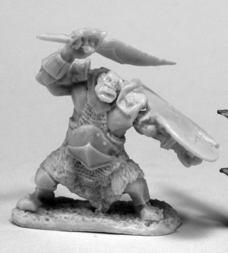 Dark Heaven Bones: Orc Slicer (Scimitar & Shield)