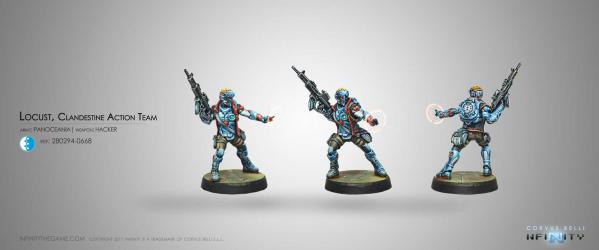 Infinity (#668) PanOceania: Locust, Clandestine Action Team (1)