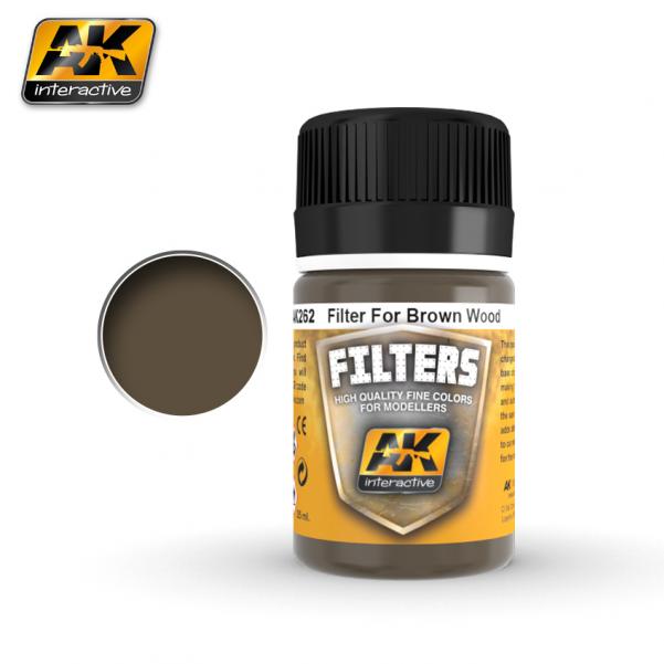 AK-Interactive: (Weathering) DARK FILTER FOR WOOD