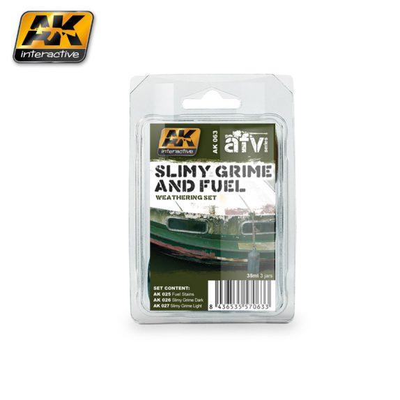 AK-Interactive: (Weathering) SLIMY GRIME AND FUEL SET