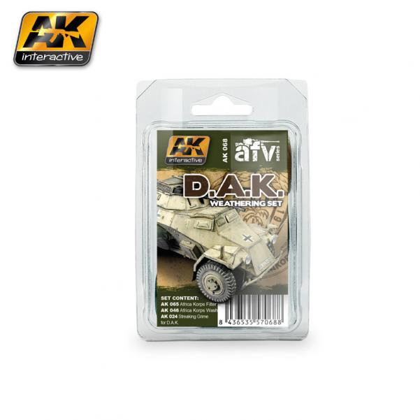 AK-Interactive: (Weathering) AFRIKA KORPS WEATHERING SET