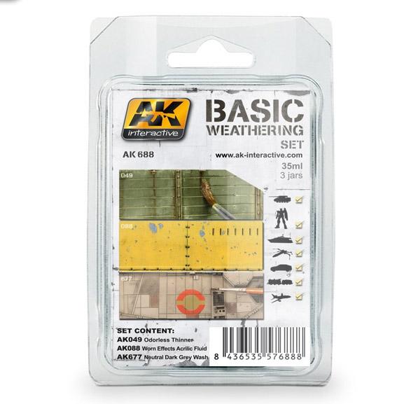 AK-Interactive: (Weathering) BASIC WEATHERING SET