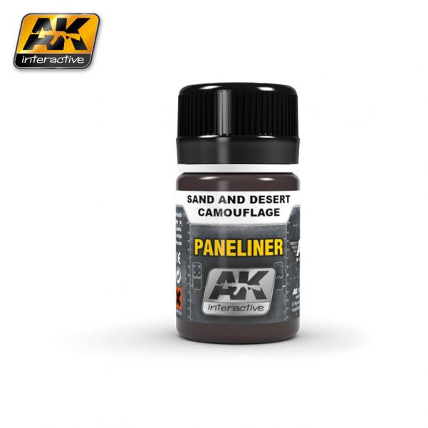 AK-Interactive: (Weathering) PANELINER FOR SAND AND DESERT CAMOUFLAGE