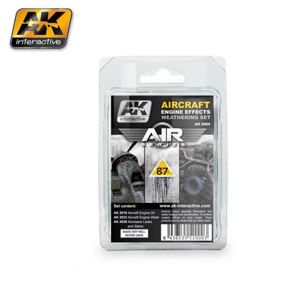 AK-Interactive: (Weathering) AIRCRAFT ENGINE WEATHERING SET