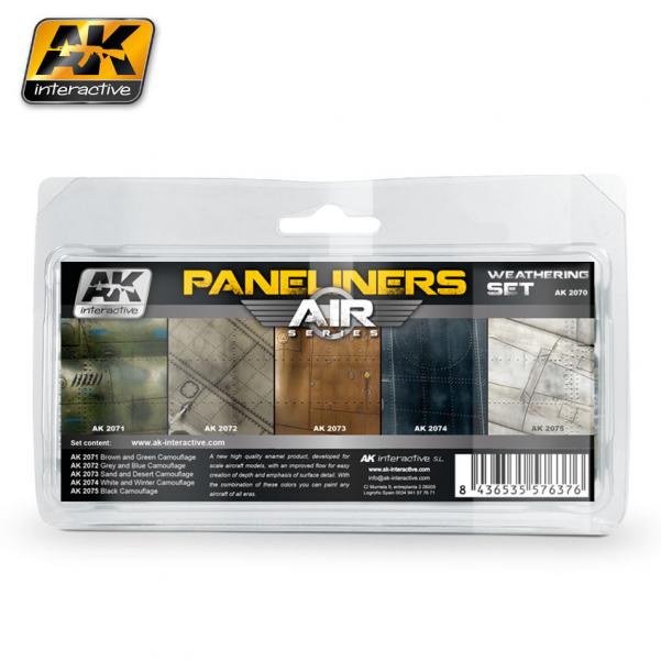 AK-Interactive: (Weathering) PANELINERS WEATHERING SET