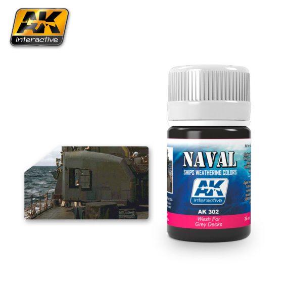 AK-Interactive: (Weathering) WASH FOR GREY DECKS