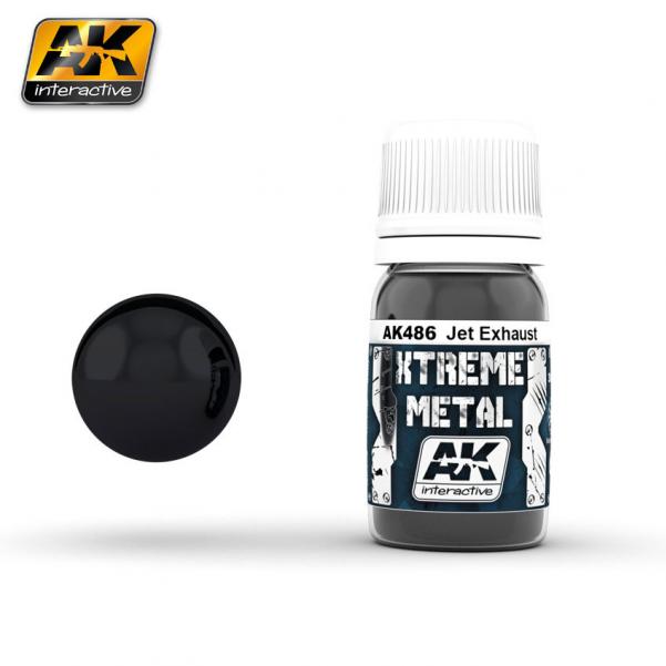 AK-Interactive: (Metalics) XTREME METAL JET EXHAUST 30ml