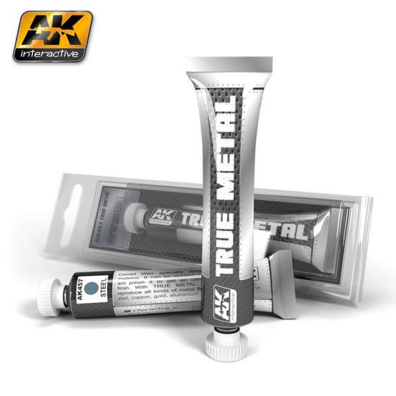 AK-Interactive: (True Metal Wax-base) True Metal Steel