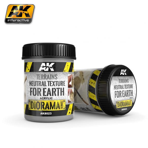 AK-Interactive: (Texture) TERRAINS NEUTRAL TEXTURE - 250ml (Acrylic)