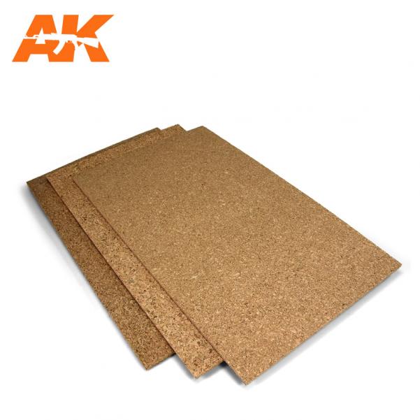 AK-Interactive: (Texture) Cork Sheet – COARSE grained 200x300x3mm