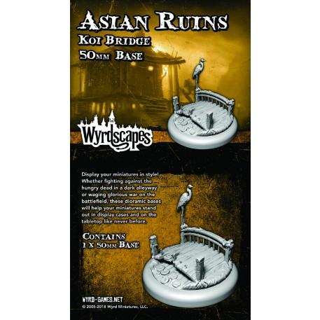 Wyrdscapes: Asian Ruins 50MM II Base (Koi Bridge)
