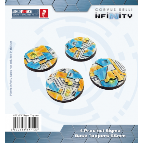 Infinity Base Topper: Precinct Sigma Base Topper - Round 55mm (4)