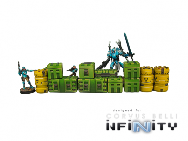 Infinity Sci-fi Terrain: Military Supplies