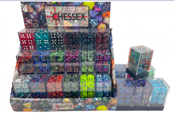 Best of Chessex Sampler: 16mm d6 w/pips Dice Block Sampler [Retail Only]