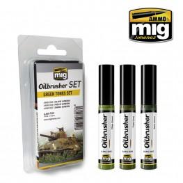 AMMO: Oilbrusher - Green Tones Set