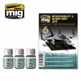 AMMO: Airplane Weathering - US Navy Grey Jets Set