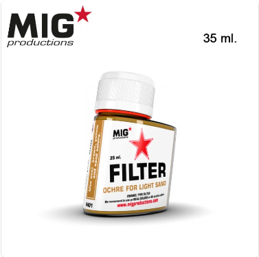 MIG Productions: (Filters) OCHRE FOR LIGHT SAND (35ml)