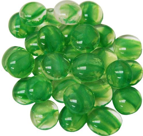 Chessex Gaming Stones: Green Catseye (40+) [12mm-14mm]