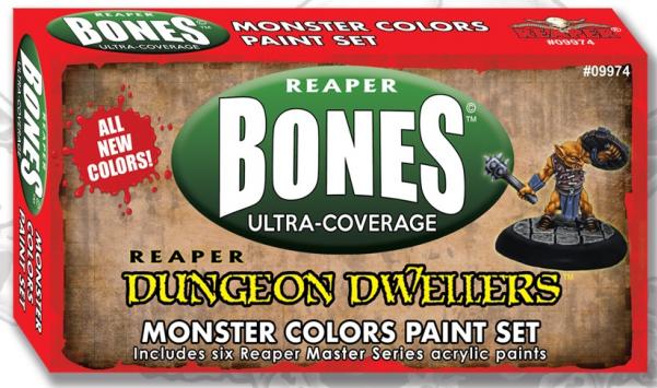 Reaper Master Series: Bones Ultra-Coverage Dungeon Dwellers Paint Set - Monster Colors