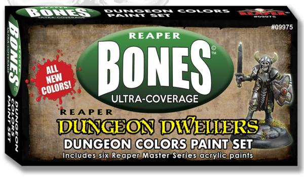 Reaper Master Series: Bones Ultra-Coverage Dungeon Dwellers Paint Set - Dungeon Colors