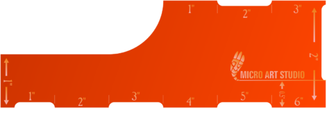 Miniature Tokens & Templates: Move Template 6'' Orange