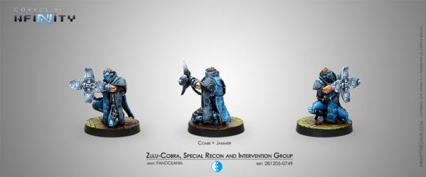 Infinity (#749) PanOceania: Zulu-Cobra, Special Recon and Intervention Group (JAMMER) (1)
