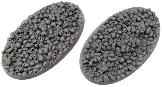 Battle Bases: Skulls Bases, Oval 90mm (2)
