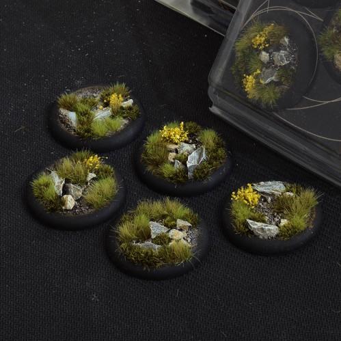 Battle Ready Bases: Highland Round Lip 40mm (x5)
