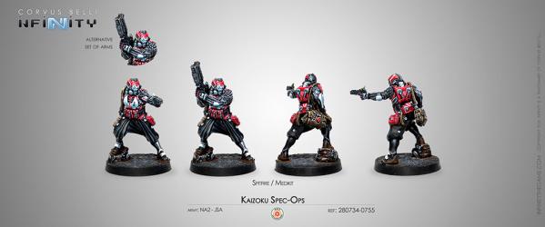 Infinity (#755) Non-Aligned Armies NA2: Kaizoku Spec-Ops (Spitfire/MediKit) (1)