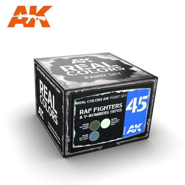 AK-Interactive: Real Colors - RAF Fighters & V-Bombers 1970s Colors Set