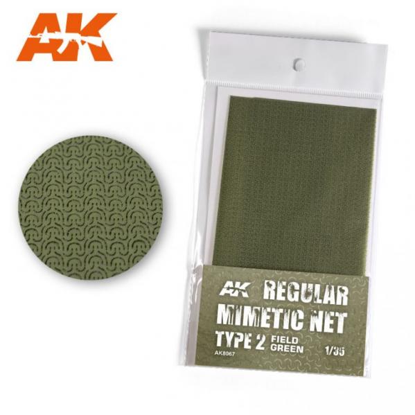 AK-Interactive: (Accessory) Camouflage Mimetic Net type 2 - Field Green