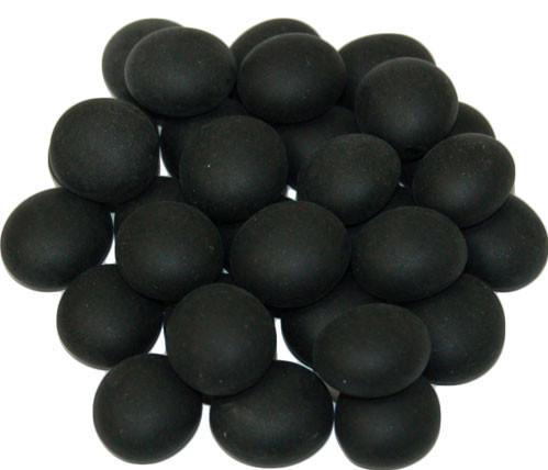 Chessex Gaming Stones: Black Opal Frosted (40+) [12mm-14mm]