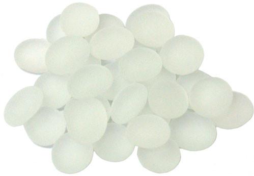 Chessex Gaming Stones: Crystal Clear Frosted (20+ in 5 1/2'' Tube)