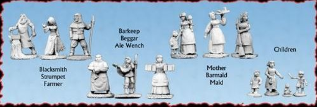Miniatures Boxed Sets: The Village of Kullhaven - Townsfolk I (13)