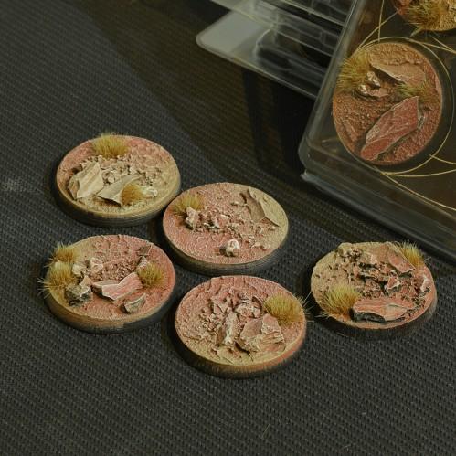 Battle Ready Bases: Badlands Round 40mm (x5)