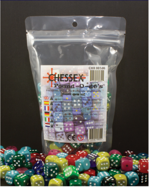 Chessex Bulk Dice Sets: Pound of d6's