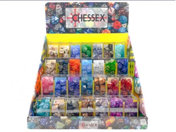 Chessex RPG Dice Sets: Box of 50 Classic Polyhedral Dice Sets Display [Retail Only]