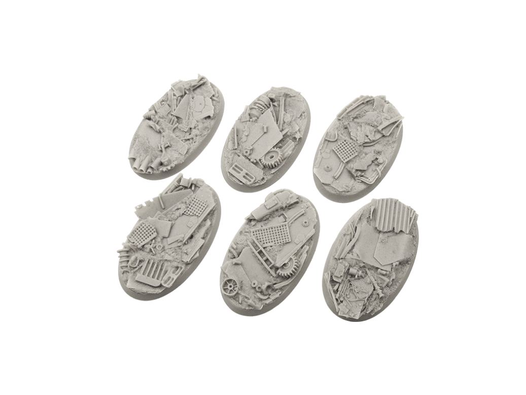 Battle Bases: Scrapyard Bases, Oval 60mm (4)